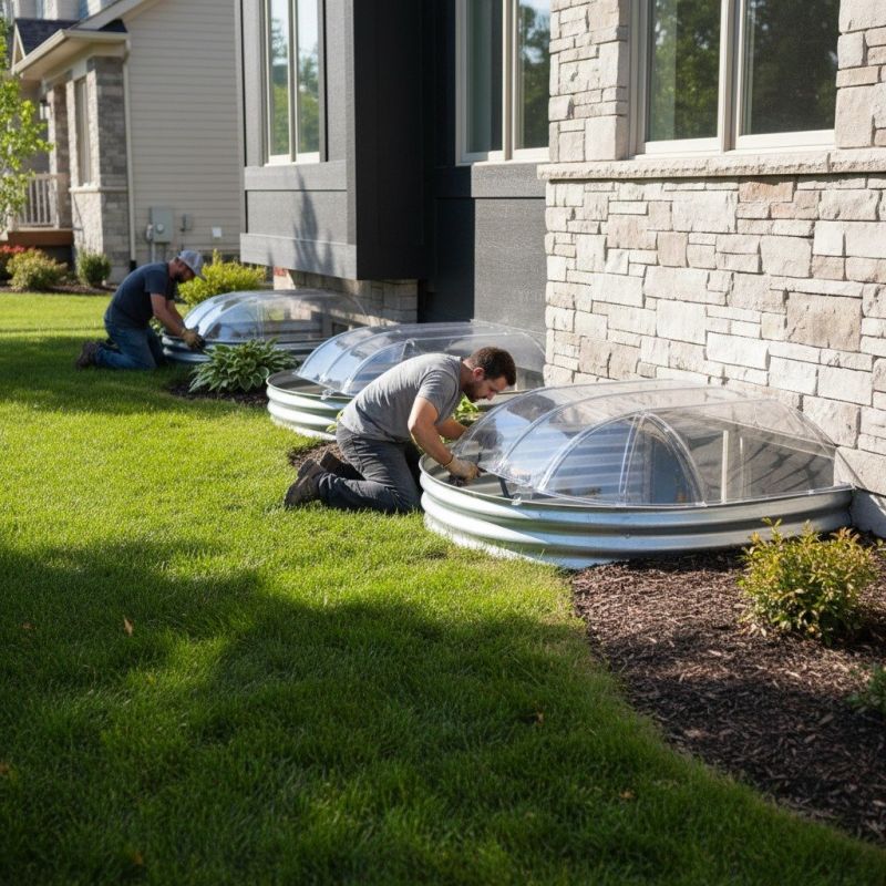 Window Well Cover Installation detail